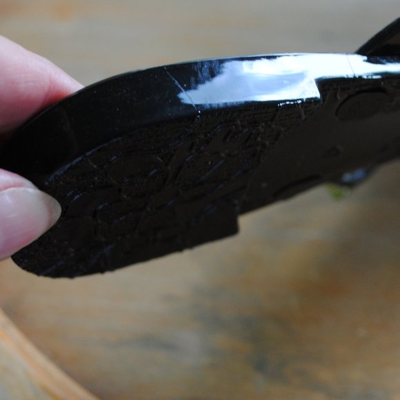 NWT Jelly Sandal BLACK with Colorful BOWS - Picture 5 of 5